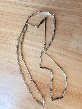 Modernistic Bar Link Necklace